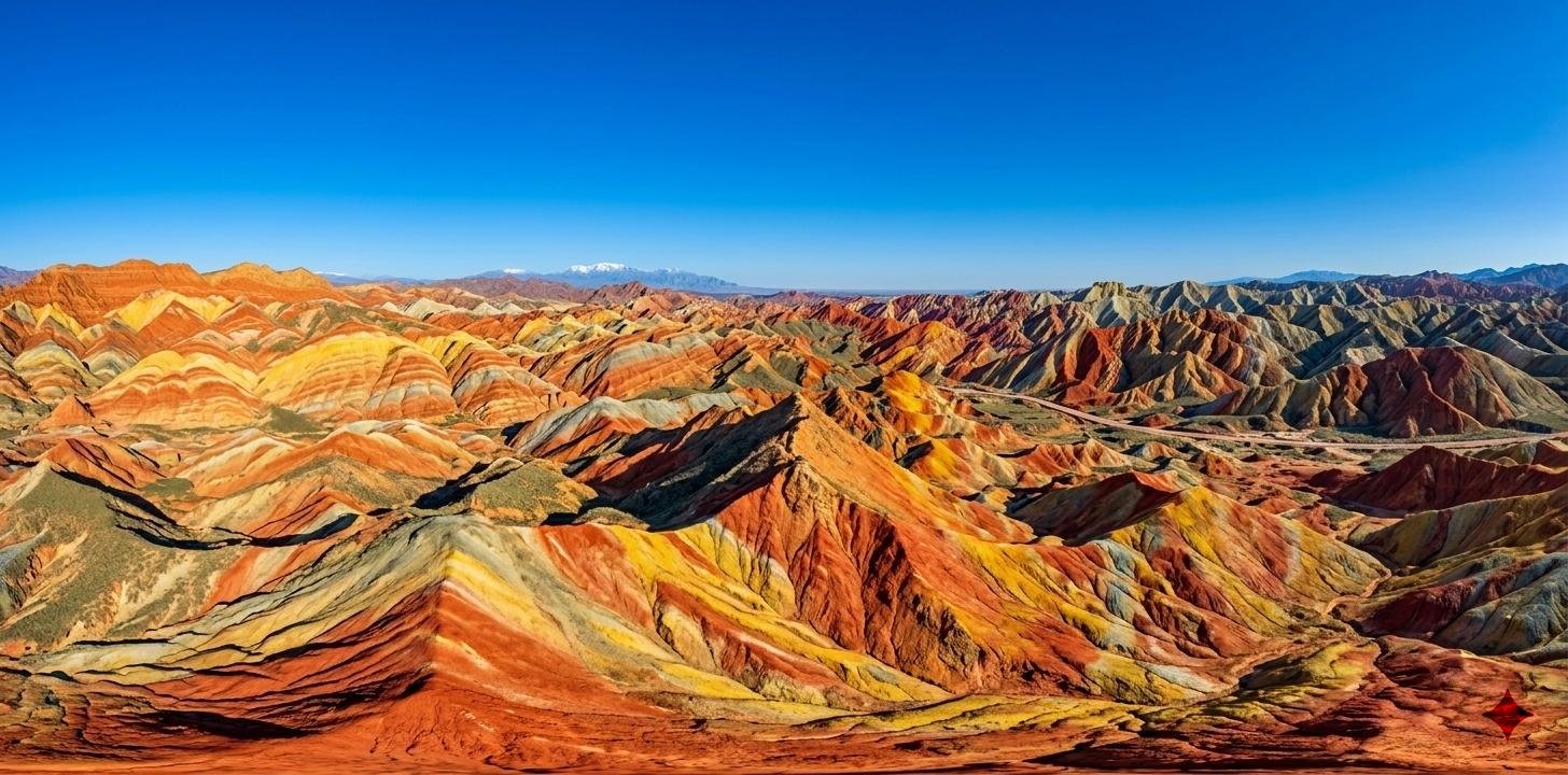 🇨🇳 China’s Rainbow Mountains: The Incredible Mountains That Look Painted by Nature