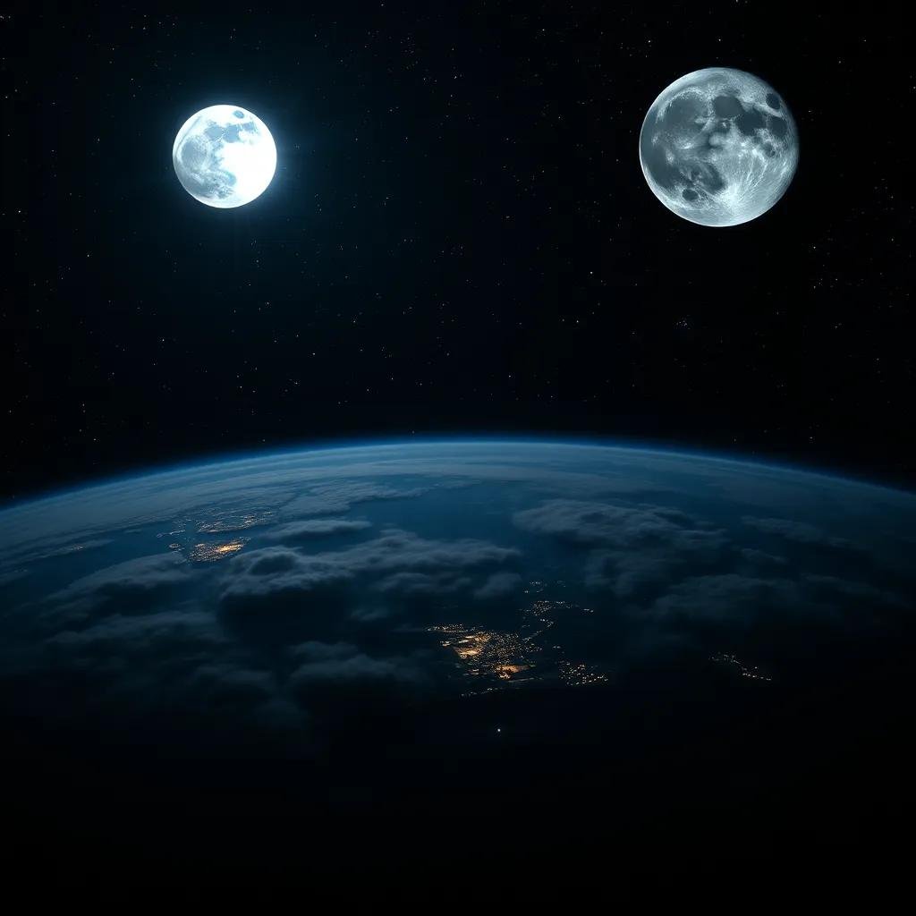 🌌 What If Earth Had Two Moons? – A World That Would Look Completely Different