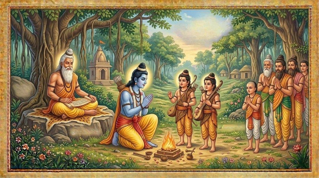 🕉️ The Ramayana – Part 17: Lava and Kusha | The Sons of Rama and the Story of Valmiki
